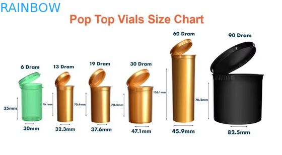 Colores personalizados 80mm 98mm 109mm 116mm Resistente a los niños Aprieta Tops Pop Tubos de plástico Prepacking Tubos rodantes con etiqueta adesiva
