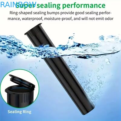 Colores personalizados 80mm 98mm 109mm 116mm Resistente a los niños Aprieta Tops Pop Tubos de plástico Prepacking Tubos rodantes con etiqueta adesiva