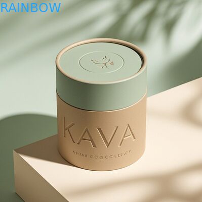 Biodegradable Tamaño personalizable Tubo de papel Kraft seguro de grado alimenticio para embalaje de cajas de regalo