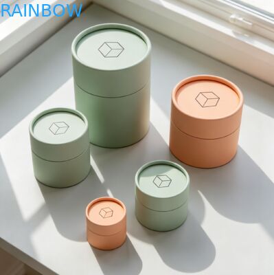 Biodegradable Tamaño personalizable Tubo de papel Kraft seguro de grado alimenticio para embalaje de cajas de regalo