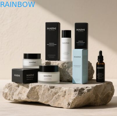 Caja de perfumes de lujo personalizada con espesor de 350 g y estampado en caliente para embalaje de regalo premium