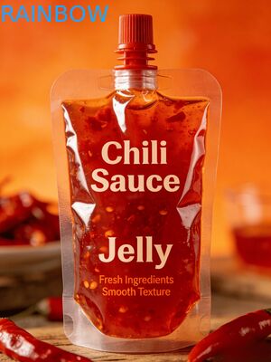 Bolsa con boquilla a prueba de fugas, 150ml, 200ml, 300ml, Doypack, salsa de Chile de calidad alimentaria, jugo de gelatina, bolsa para alimentos para bebés, bolsa con boquilla de pie