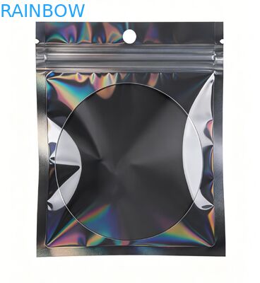 Impresión a medida Bolsa de embalaje de plástico mate de PVC reciclable con sello de tres lados