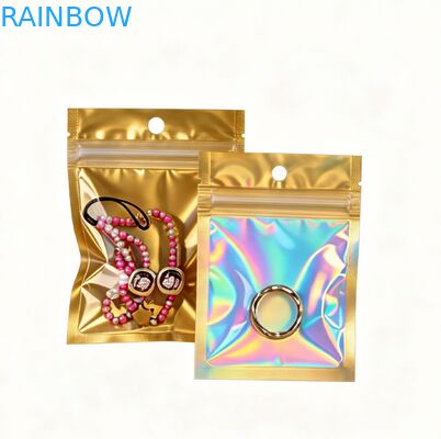 Impresión a medida Bolsa de embalaje de plástico mate de PVC reciclable con sello de tres lados