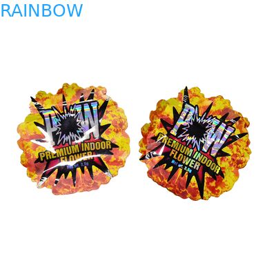 Bolsas Mylar a prueba de olores holográficos personalizadas a prueba de niños con cremallera reabreble para envases de bocadillos