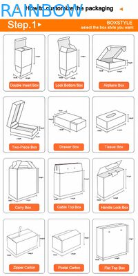 Caja de regalo de cartón de espesor de 350g plegable ecológico personalizado para joyería ropa zapatos relojes