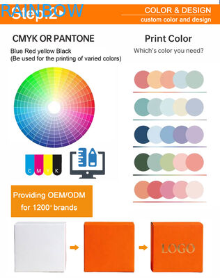 Caja de regalo de cartón de espesor de 350g plegable ecológico personalizado para joyería ropa zapatos relojes