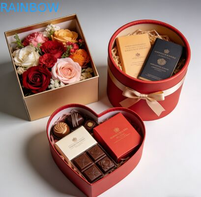 Caja de regalo de cartón de espesor de 350g plegable ecológico personalizado para joyería ropa zapatos relojes