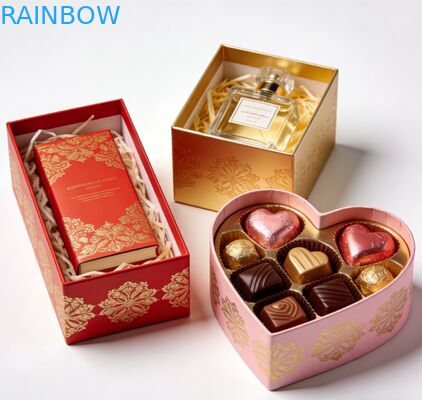 Caja de regalo de cartón de espesor de 350g plegable ecológico personalizado para joyería ropa zapatos relojes