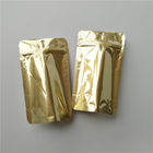 El logotipo de encargo se levanta las bolsas del café, bolsos Ziplock metálicos del acondicionamiento de los alimentos del oro