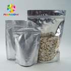 El papel de aluminio al por mayor de la categoría alimenticia se levanta el bolso Ziplock con la ventana delantera clara para las semillas/el empaquetado de los frutos secos