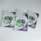 Bolsas plásticas de 3,5 gramos que empaquetan el Ziplock que se puede volver a sellar impreso etiqueta de encargo de las galletas de CBD