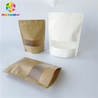 Impresión modificada para requisitos particulares blanca plástica del papel del acondicionamiento de los alimentos de la laminación reutilizable Brown