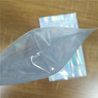 Exfoliante corporal de empaquetado del café de la sal de Mylar del laser de la bolsa de plástico iridiscente biodegradable de la bolsa