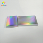 La caja de regalo de papel del holograma compone los productos cosméticos modificados para requisitos particulares para el empaquetado de la barra de labios