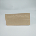 Bolsa reciclada escudete de la parte inferior plana de Doypack del bolso de café del papel de Kraft del lado del papel de aluminio