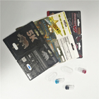 tarjeta olográfica de la ampolla del efecto 3d que empaqueta con la bala del envase del rinoceronte del oro