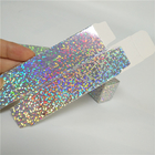 Paquetes cosméticos de la caja de papel del tamaño olográfico de Packagings los 2.5x2.5x8.5cm para el lustre del labio