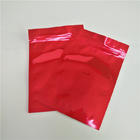 La prueba material Mylar rojo brillante del olor de la bolsa de la cerradura de la cremallera de la categoría alimenticia empaqueta para las píldoras/mala hierba