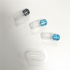 Estilo plástico del octágono de las botellas de píldora del picosegundo Mini Rhino Pills Container Clear con el casquillo del metal