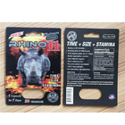 Paquete masculino de empaquetado reciclable de la píldora del aumento del rinoceronte 25k de la pantera de la tarjeta de papel