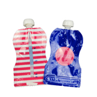 Bolsa reutilizable del canalón de los alimentos para niños que empaqueta el color material laminado de CMYK para las bebidas