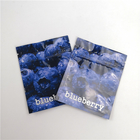 Bolsas plásticas planas de la hoja THC Gummies que empaquetan el bolso a prueba de niños de Cbd Ziper del arándano