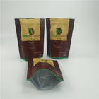 La aduana de los granos de café impresa se levanta el acondicionamiento de los alimentos inferior claro de las bolsas con la cremallera