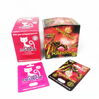 La publicidad que imprime el empaquetado masculino de la píldora del aumento de tarjeta de papel del rinoceronte de encargo de encargo de la caja encajona el minino rosado