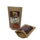 Soporte de empaquetado de papel de la comida del bolso de Kraft de la planta disponible de la agricultura encima de Bauug para el cereal de la harina de avena de las habas de Coffe