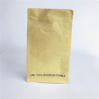 De encargo aceptados se levantan los bolsos de papel del PLA de Kraft de los bolsos respetuosos del medio ambiente con la cremallera