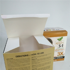 Caja de papel cosmética de empaquetado poner crema facial impresa de encargo de Skincare de la cartulina para el detergente para ropa