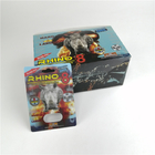 empaquetado vacío de la píldora del sexo de la caja de presentación de la tarjeta de la ampolla 3d de la cápsula de la tarjeta de la píldora del sexo del rinoceronte de 600k 700k