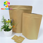 Bolsas de papel biodegradables con el bolso de empaquetado del almacenamiento ziplock de la comida para los frutos secos