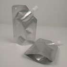 Papel de aluminio de plata llano Juice Beverage Spout Pouch Packaging 100ml 150ml