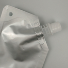 Papel de aluminio de plata llano Juice Beverage Spout Pouch Packaging 100ml 150ml
