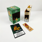 Caja impresa de encargo de papel de Logo Folding Cigar Wrap Kraft para el empaquetado de la hoja