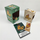 El nuevo cigarro de la hoja de Grabba del diseño 2020 envuelve el sistema de exhibición embotado de empaquetado del paquete de las hojas de la caja de papel