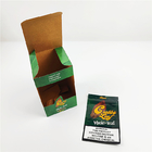 la aduana imprimió las cajas de empaquetado del grabba del papel de aluminio de la hoja de la exhibición natural del casquillo para la caja de empaquetado del cigarro de los sombreros