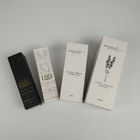 Caja de empaquetado de papel cosmética de encargo de Logo Printed Rectangular Glossy Foldable para las botellas del cuidado de piel del suero de la esencia del perfume
