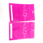 bolsa sellada lateral impresa rosada de tres Mylar con la ventana transparente clara para el empaquetado/joyería de las pulseras