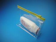 Bolsas polivinílicas plásticas del PVC para los cosméticos que empaquetan con la cremallera del resbalador