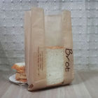 Las bolsas de papel de Kraft del pan/de la leche laminaron Multi-Capas con la ventana clara