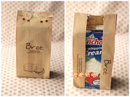 Las bolsas de papel de Kraft del pan/de la leche laminaron Multi-Capas con la ventana clara