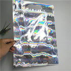 Bolso de empaquetado olográfico de aluminio del papel de Mylar del bolso de la cerradura que se puede volver a sellar de la cremallera
