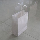 Bolsas de papel de encargo blancas reciclables impresión en offset del papel de Kraft de 150 gramos