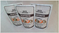 Levántese las bolsas plásticas que empaquetan la cremallera para el grano de café asado 250 gramos