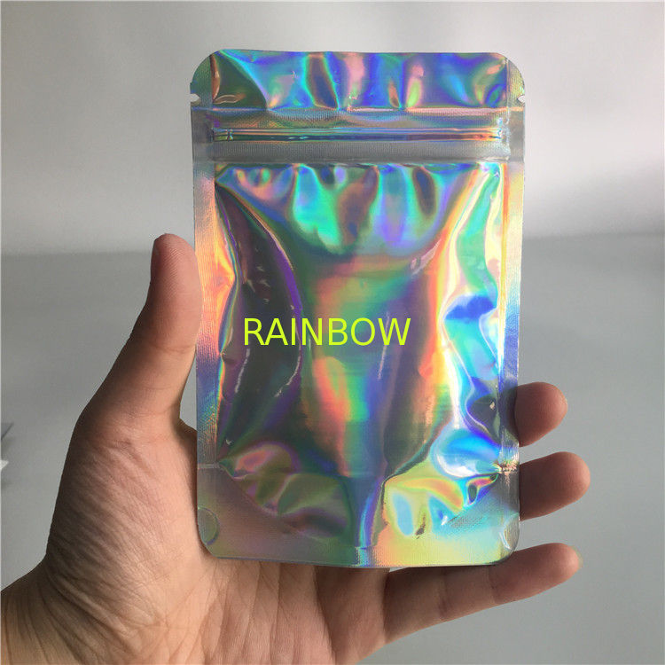 Bolsos plásticos de empaquetado del holograma de la impresión de encargo de la variedad de la bolsa de la hoja de la categoría alimenticia