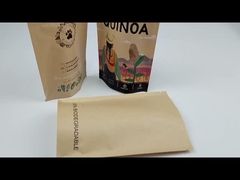 Embalaje de alimentos pequeños personalizados de papel Kraft marrón personalizado para palomitas de maíz