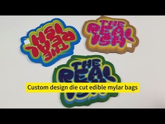 Bolsa Mylar Comestible de 3.5g con Cierre Ziplock Resistente, Impresión Personalizada, a Prueba de Olores y a Prueba de Niños